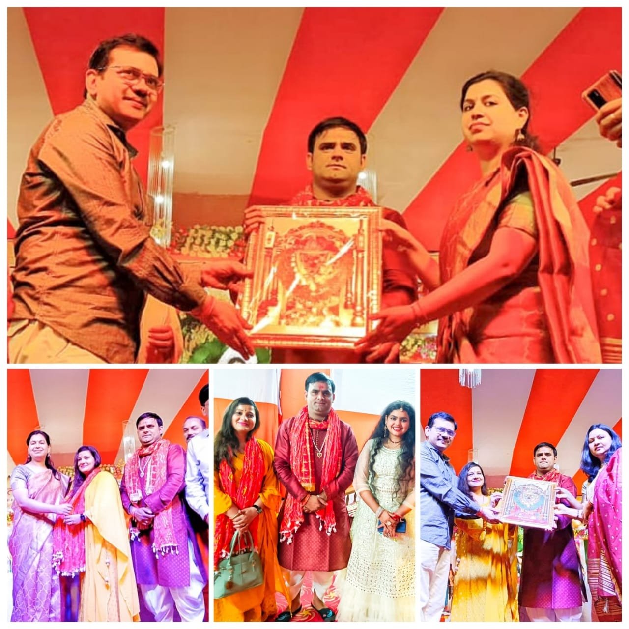 *विंध्य महोत्सव सांस्कृतिक कार्यक्रम में अमित दुबे व खुशबू तिवारी ने अपने गायिकी से जीता श्रोताओं का दिल*